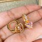 Arete de Chapa de Oro COA2093-3