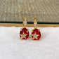 Arete de Chapa de Oro COA2094-2