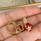 Arete de Chapa de Oro COA2094-2