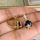 Arete de Chapa de Oro COA2094-3