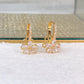 Arete de Chapa de Oro COA2098-1