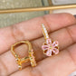 Arete de Chapa de Oro COA2098-2