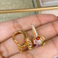 Arete de Chapa de Oro COA2099-1