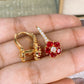 Arete de Chapa de Oro COA2099-2