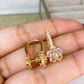 Arete de Chapa de Oro COA2099-4