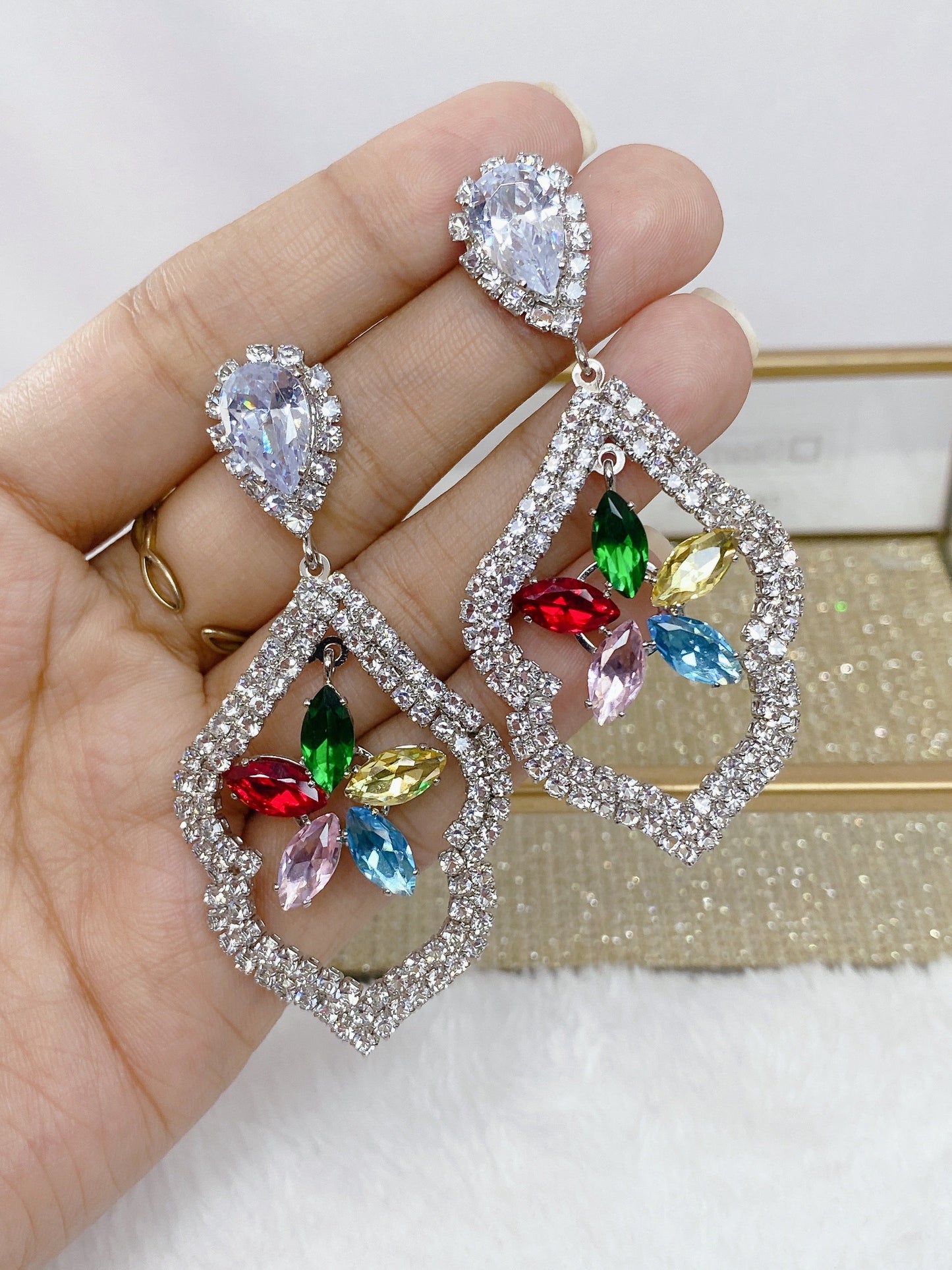 Arete de Fiesta de Bisuteria AB4562-4