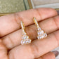 Arete de Chapa de Oro COA2100-1