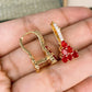 Arete de Chapa de Oro COA2100-3