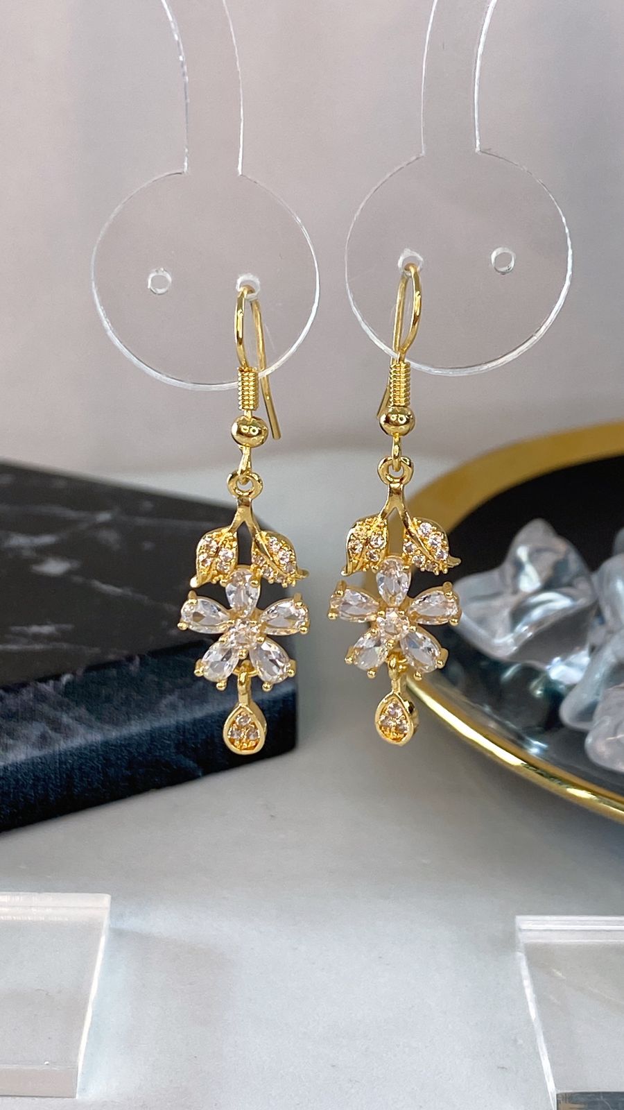 Arete de Chapa de Oro COA2071-1