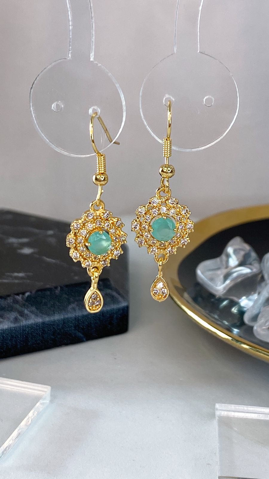 Arete de Chapa de Oro COA2111-1