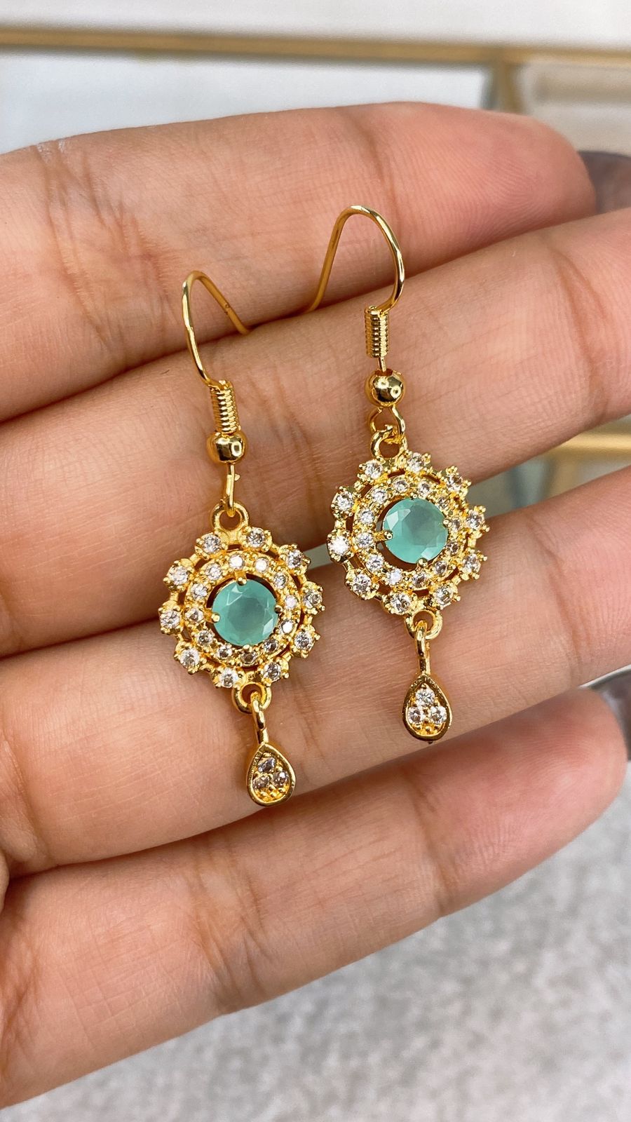 Arete de Chapa de Oro COA2111-1