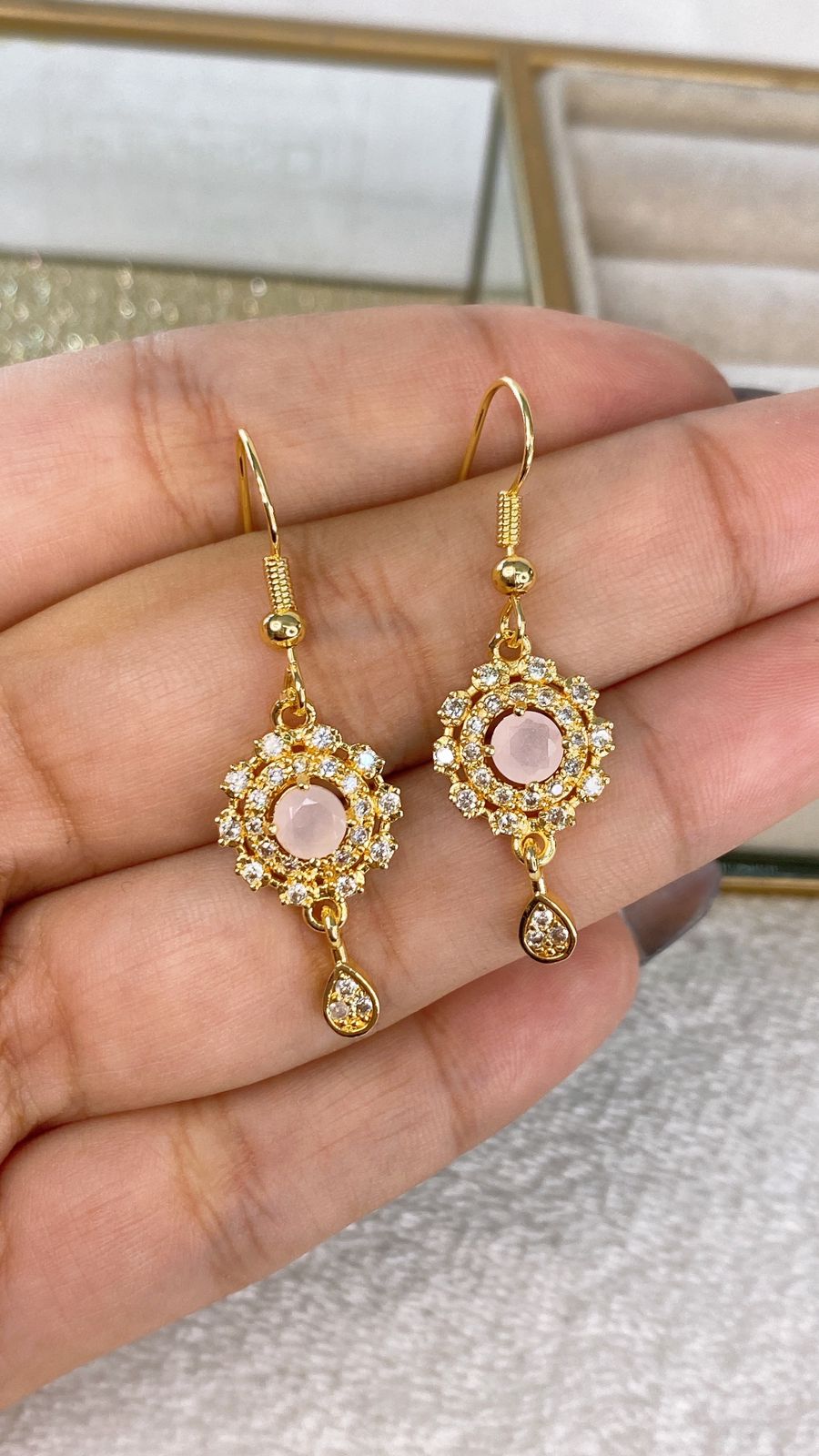 Arete de Chapa de Oro COA2111-2