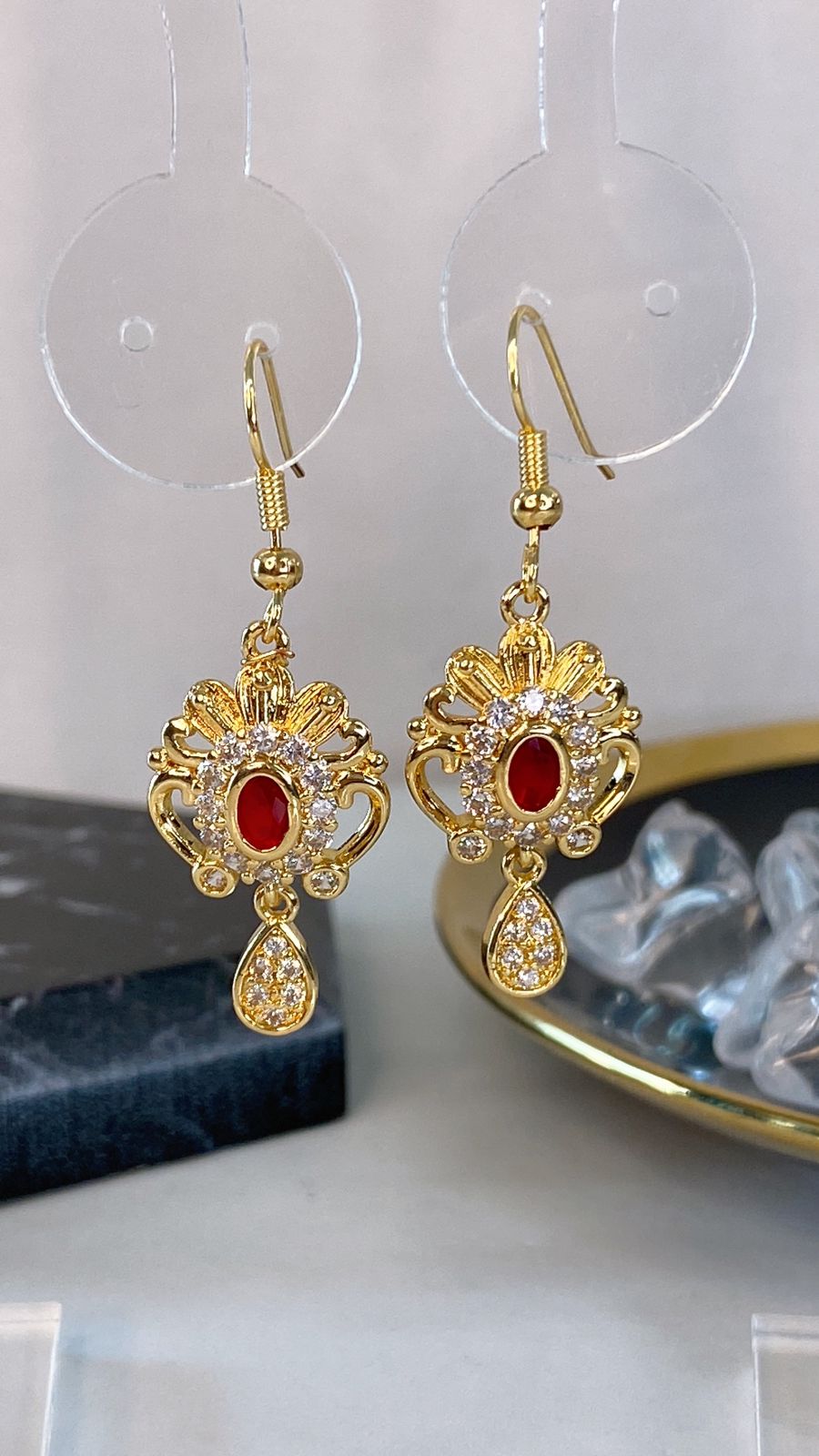 Arete de Chapa de Oro COA2116-1