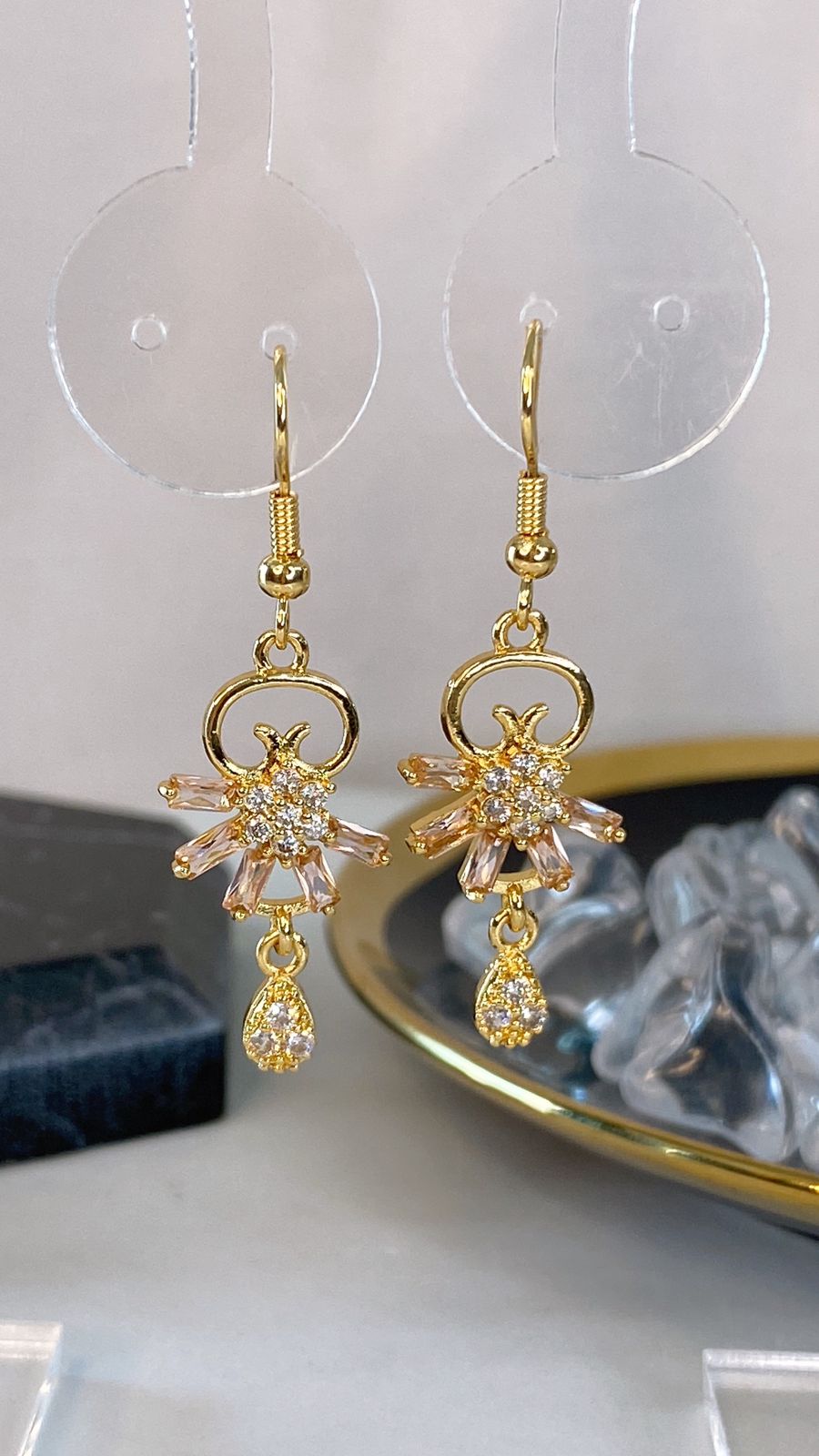 Arete de Chapa de Oro COA2117-1