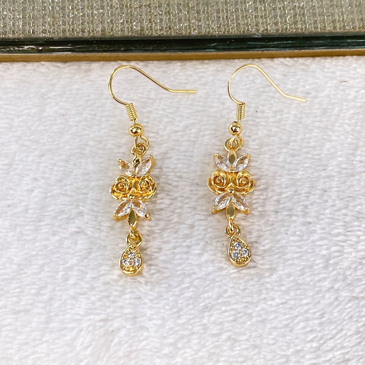 Arete de Chapa de Oro COA2119-2