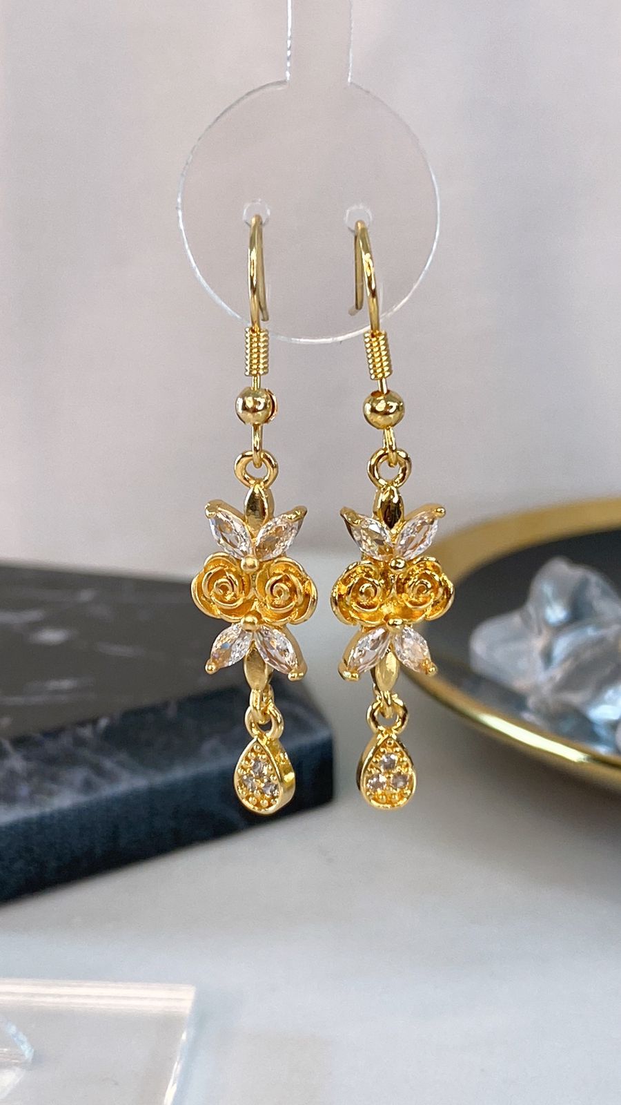 Arete de Chapa de Oro COA2119-2