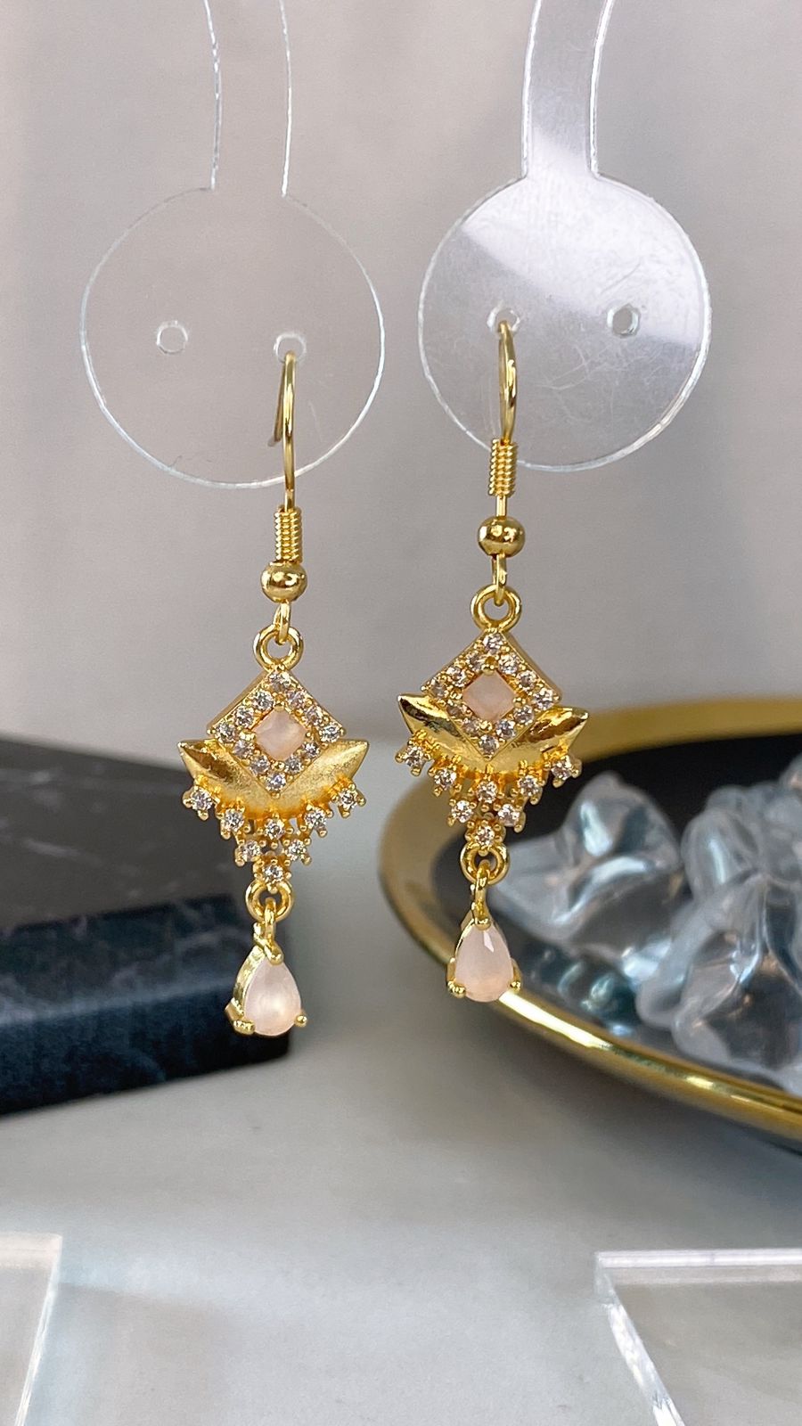 Arete de Chapa de Oro COA2120-1