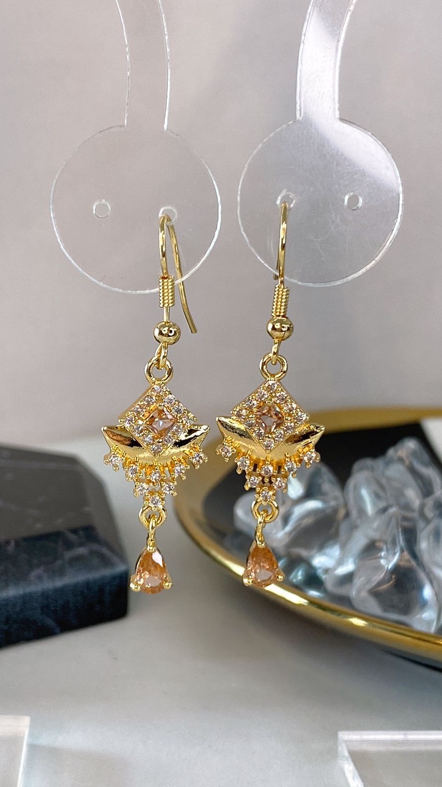 Arete de Chapa de Oro COA2120-2