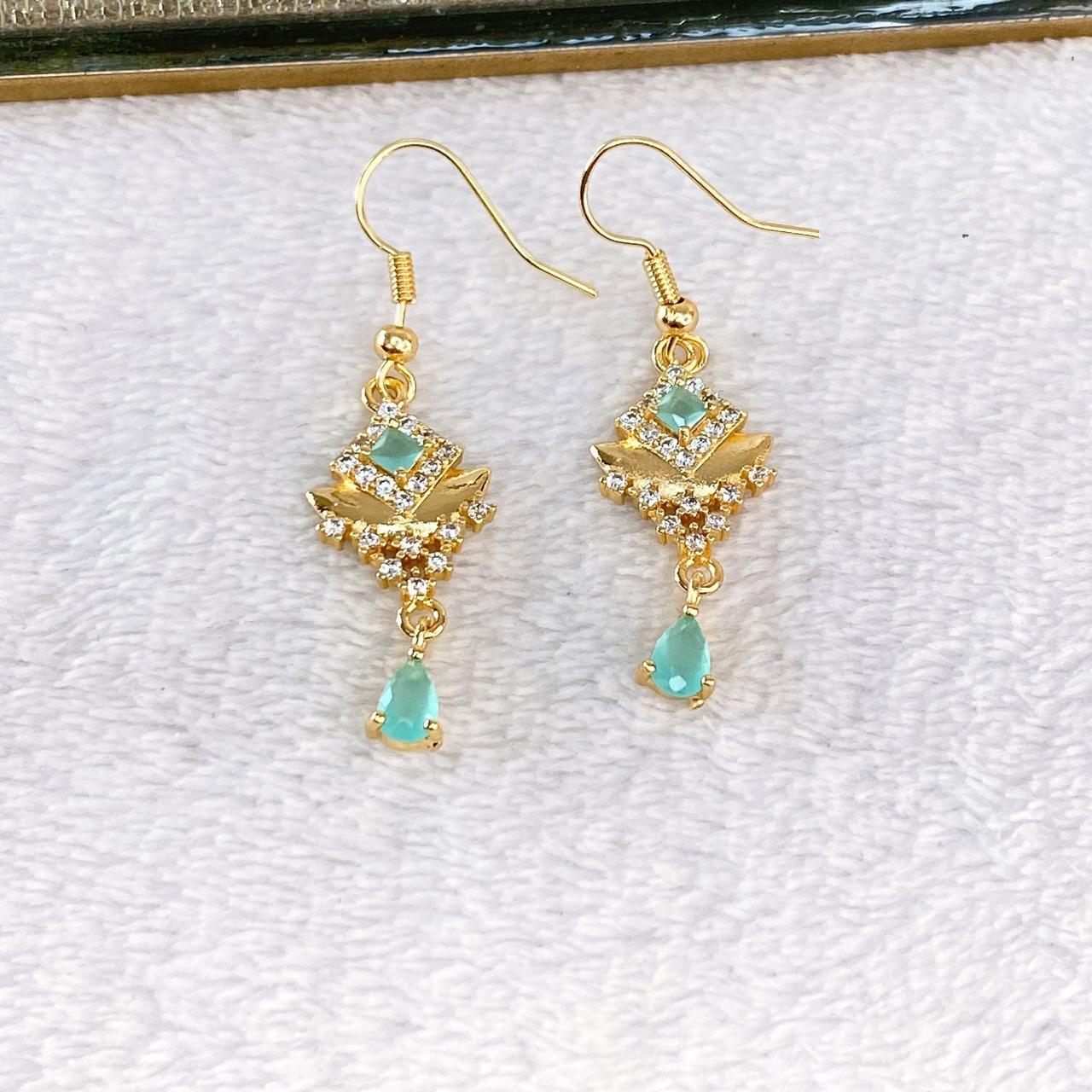 Arete de Chapa de Oro COA2120-3