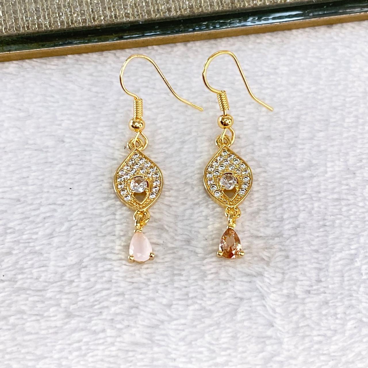 Arete de Chapa de Oro COA2122-1