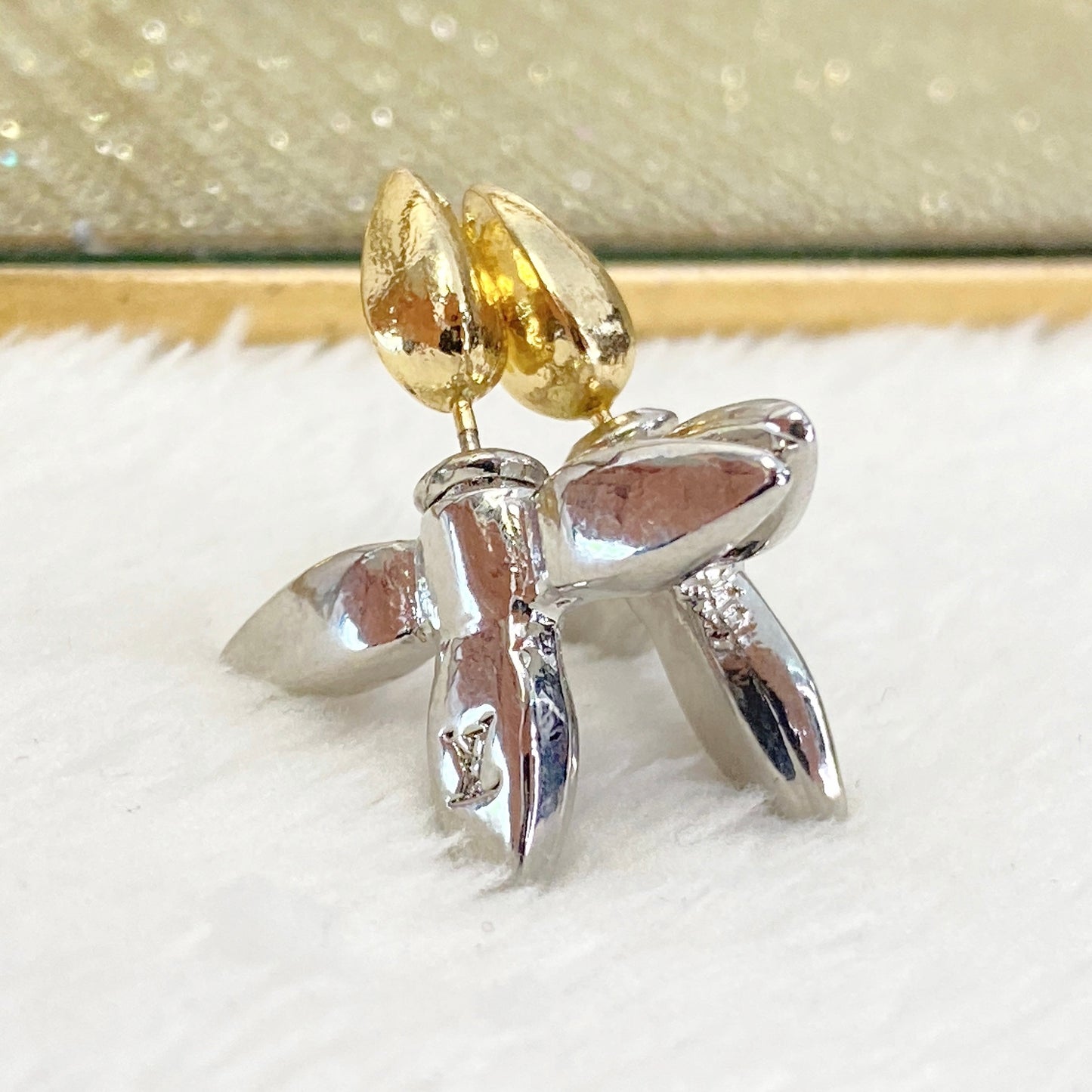 Arete de Chapa de Oro COA2125-1