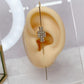 Arete Chapa de Oro COA2127-8 (PAR)