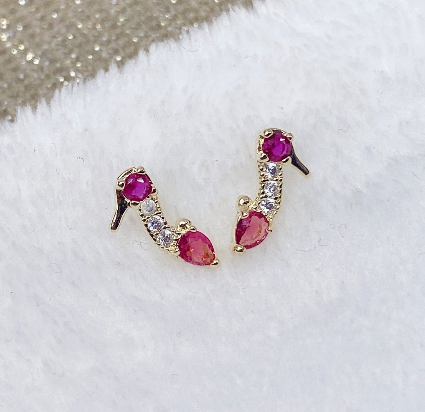 Arete de Chapa de Oro COA2137-2