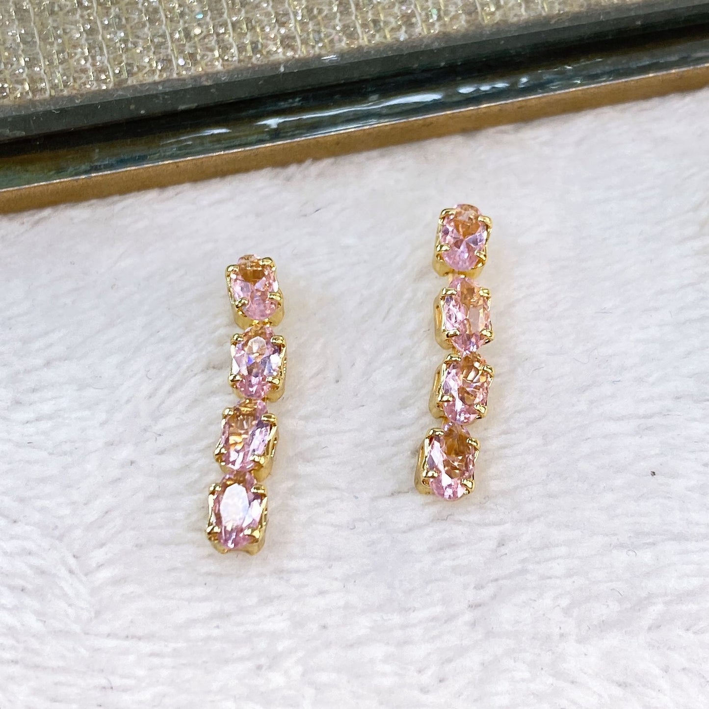 Arete de Chapa de Oro COA2140-2