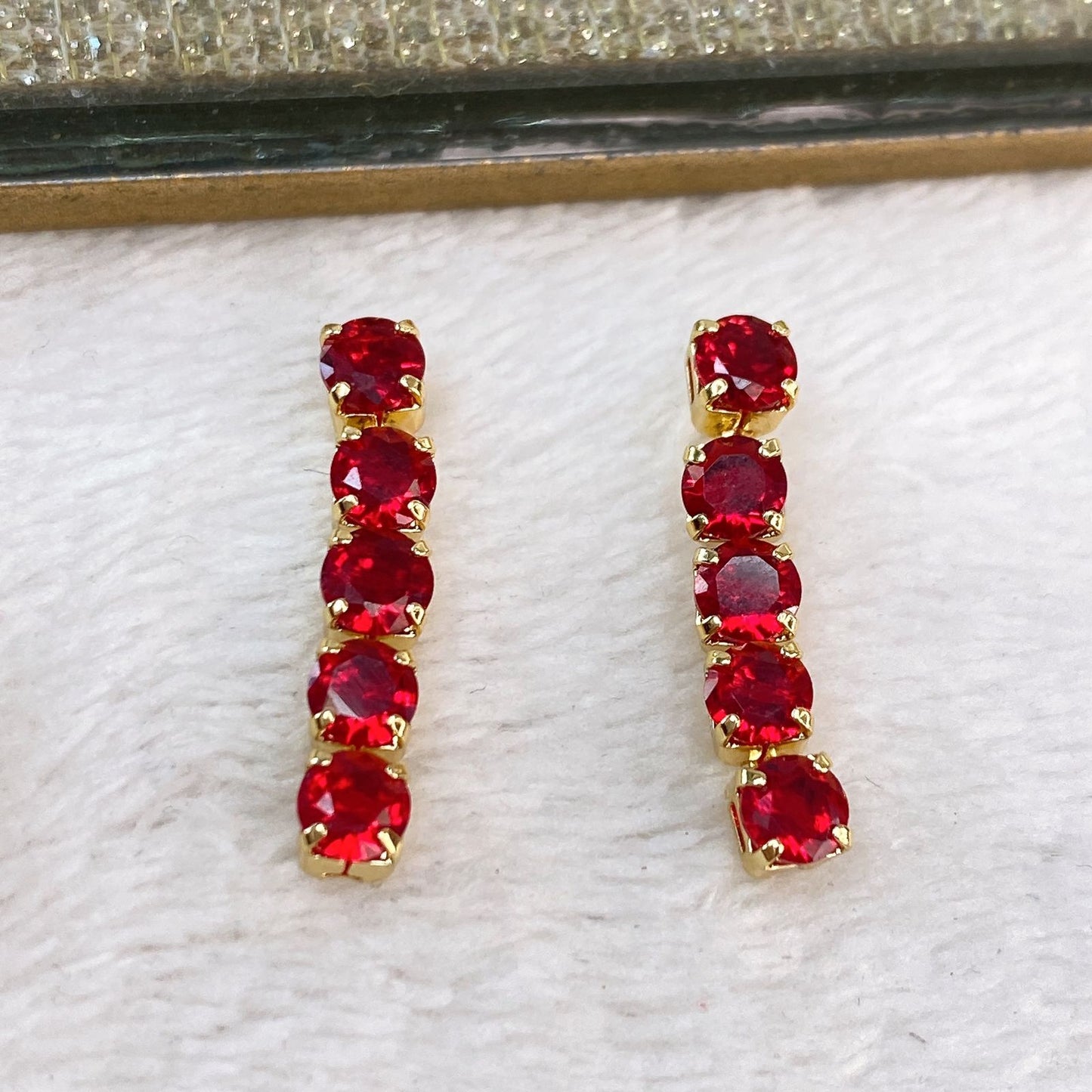 Arete de Chapa de Oro COA2141-2