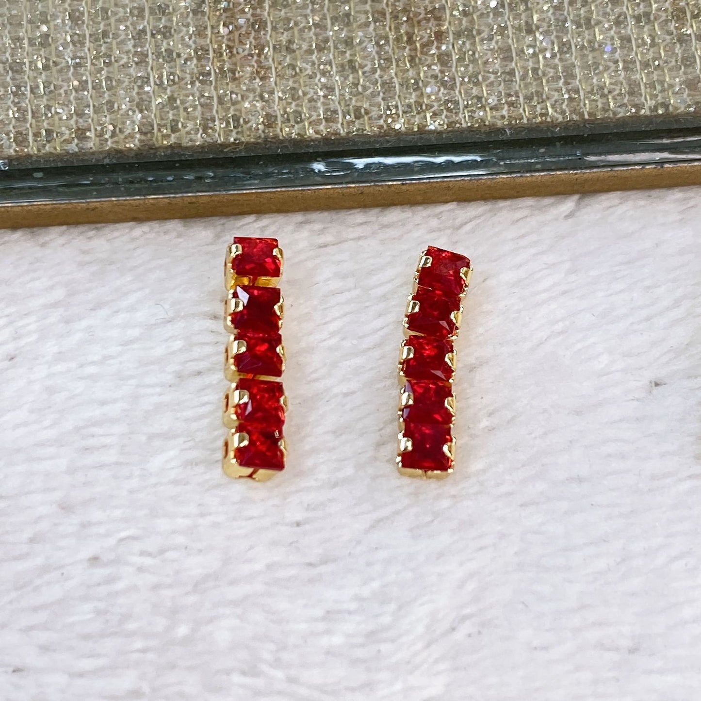 Arete de Chapa de Oro COA2142-2