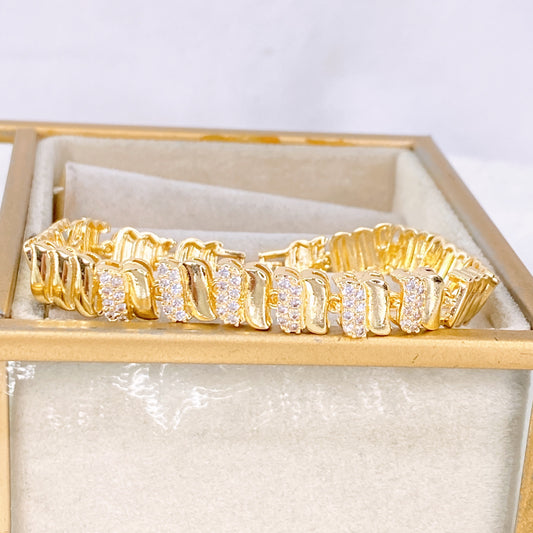 Pulsera de Chapa de Oro COP1939-1