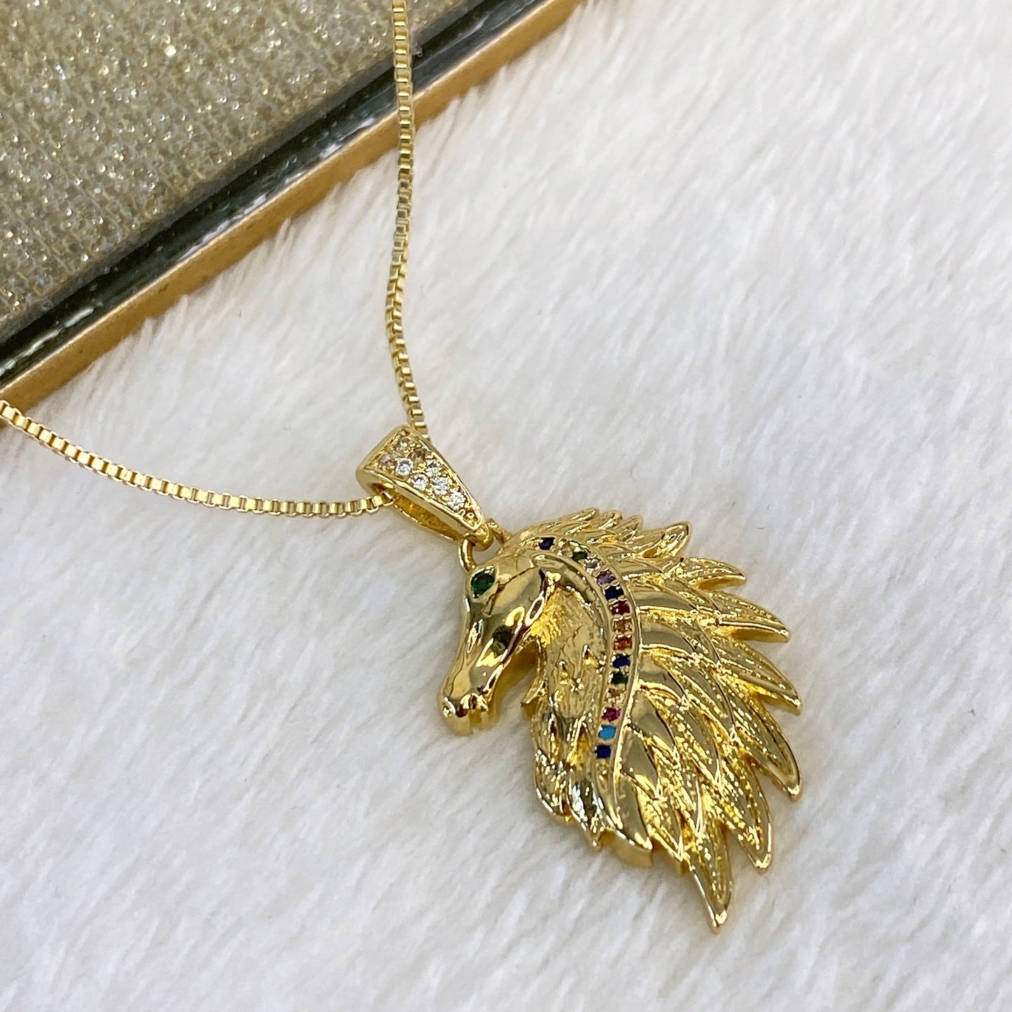 Collar de Chapa de Oro CC2216-1