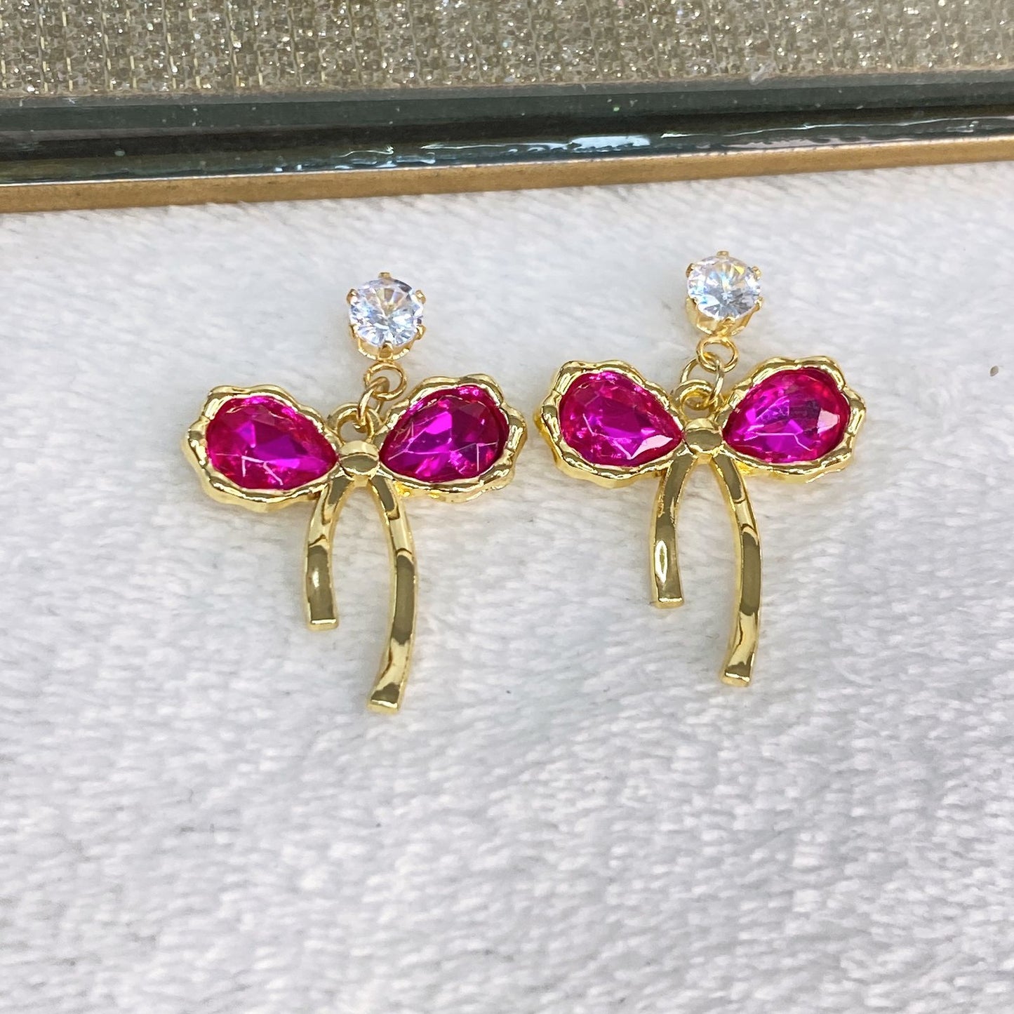 Arete de Chapa de Oro COA2351-4