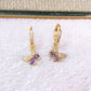 Arete de Chapa de Oro COA2498-3