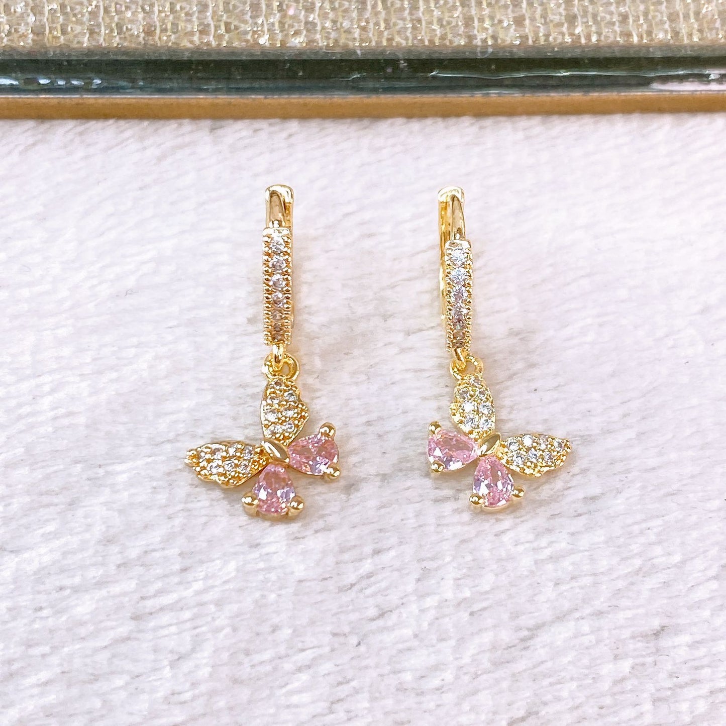 Arete de Chapa de Oro COA2498-4
