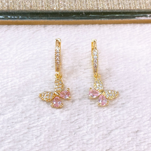 Arete de Chapa de Oro COA2498-4