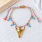 Pulsera Tejida y con Dijes de Acero Inoxidable PAI1775-3