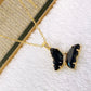 Collar de Acero Inoxidable y Dije de Chapa de Oro CAI3090-3