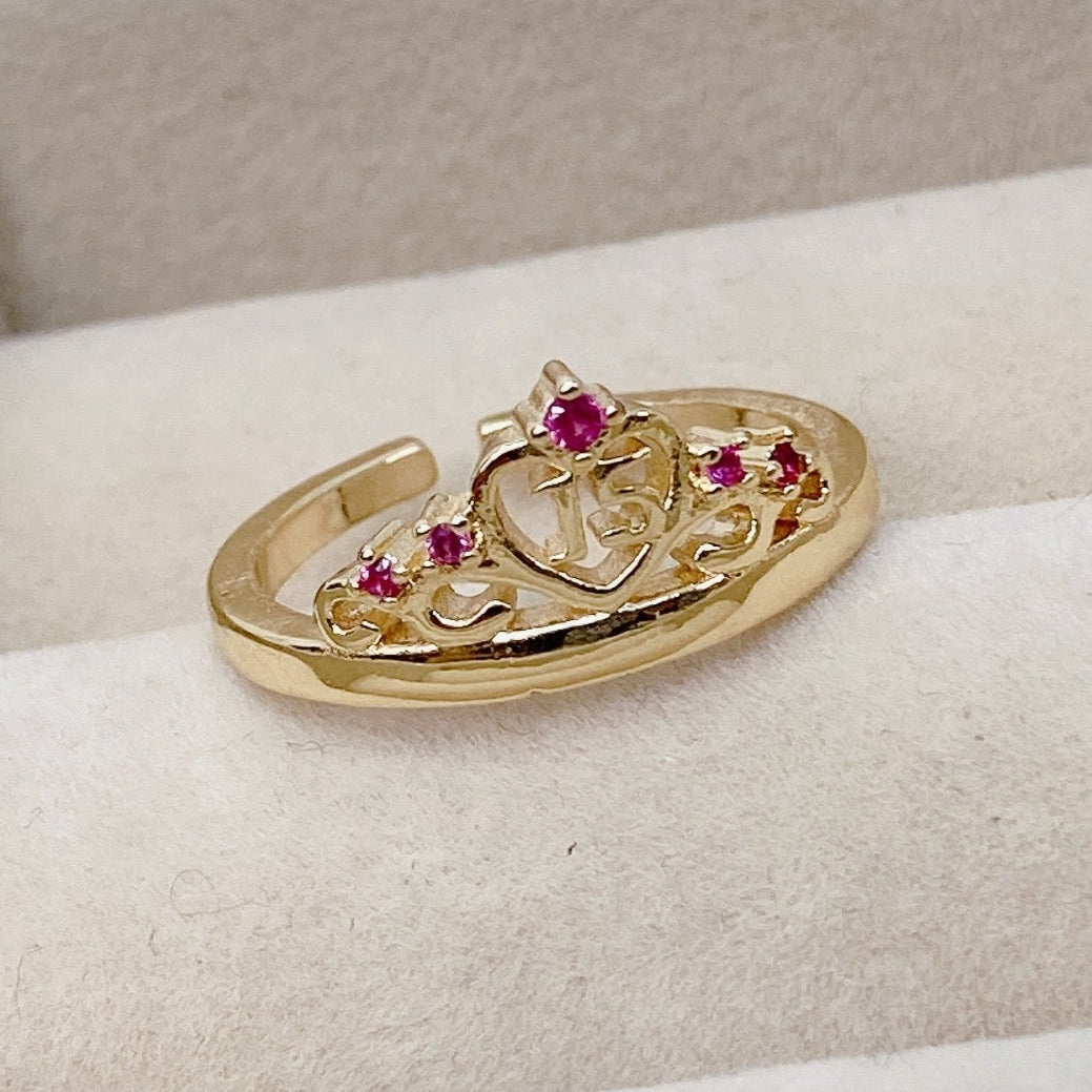 Anillo Chapa de Oro Ajustable ACO301-2