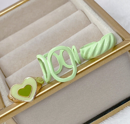 Set de Anillos de Bisuteria Ajustables RB464-4