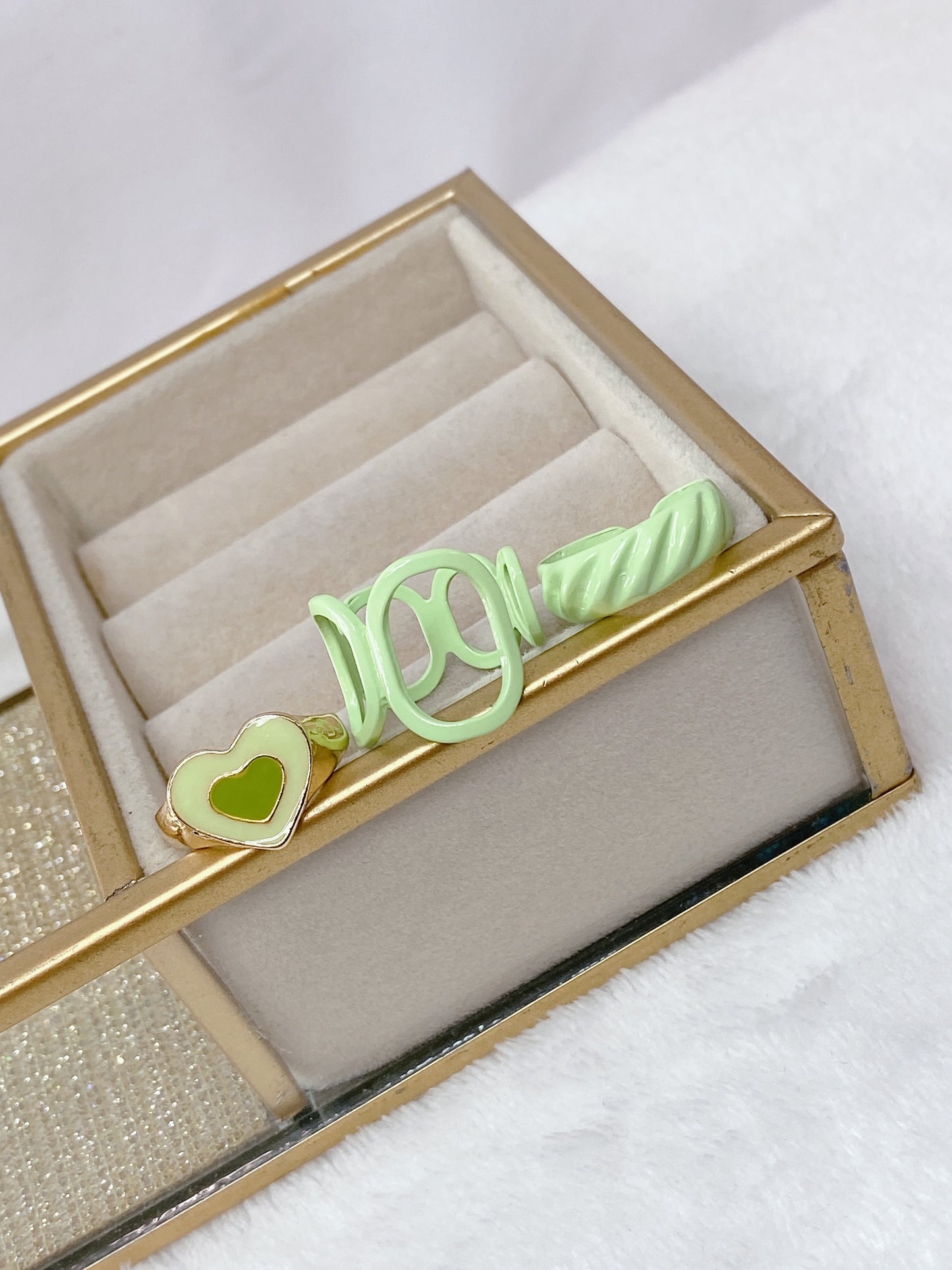 Set de Anillos de Bisuteria Ajustables RB464-4