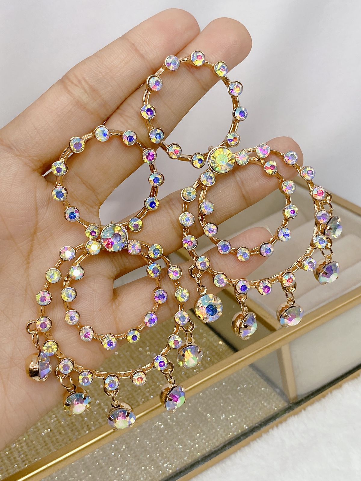 Arete de Fiesta de Bisuteria AB5555-3