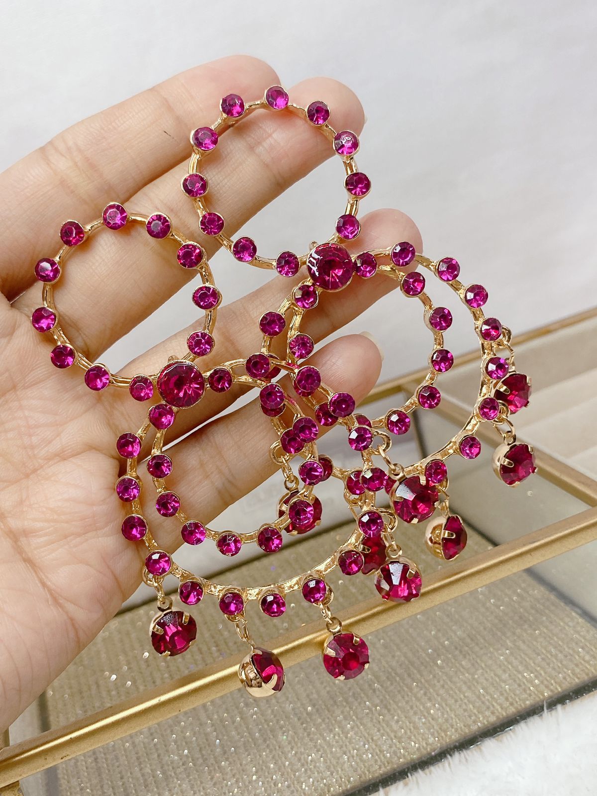 Arete de Fiesta de Bisuteria AB5555-4