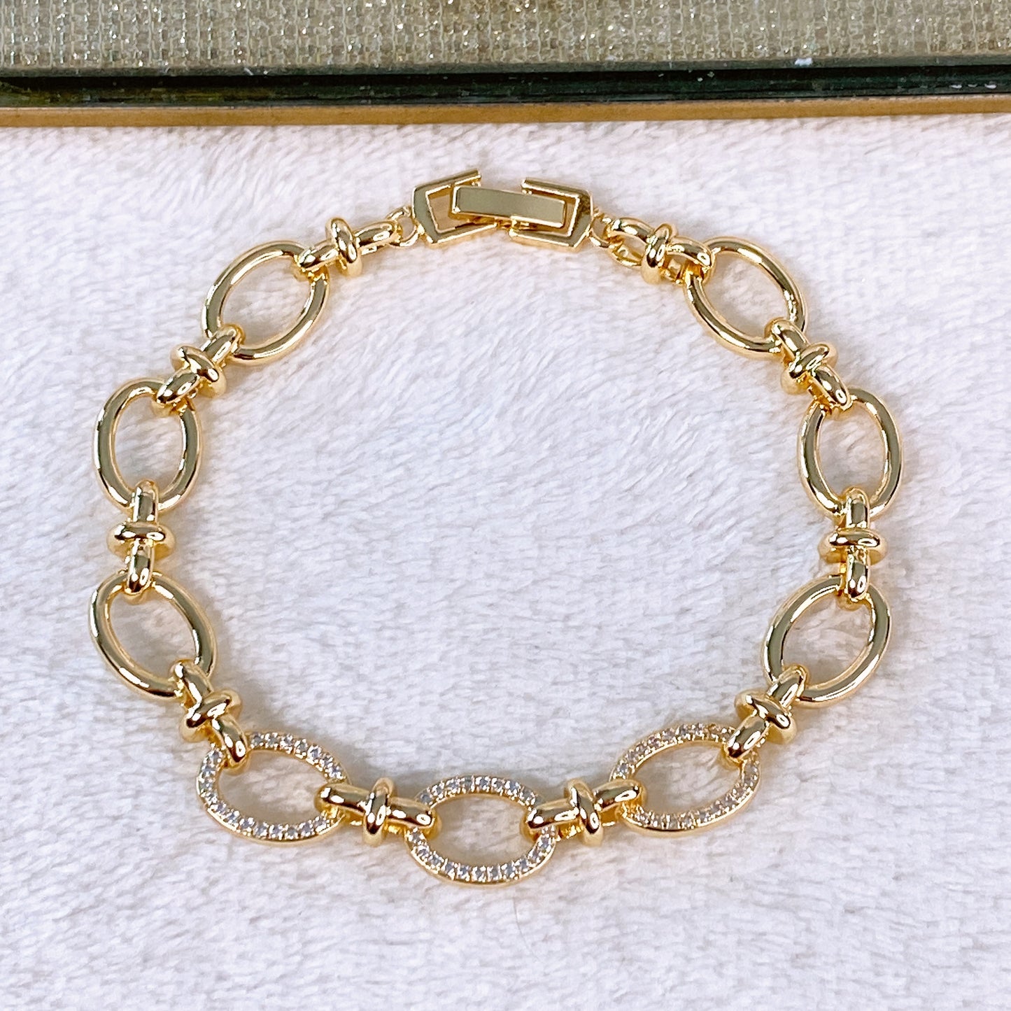 Pulsera de Chapa de Oro COP1934-1