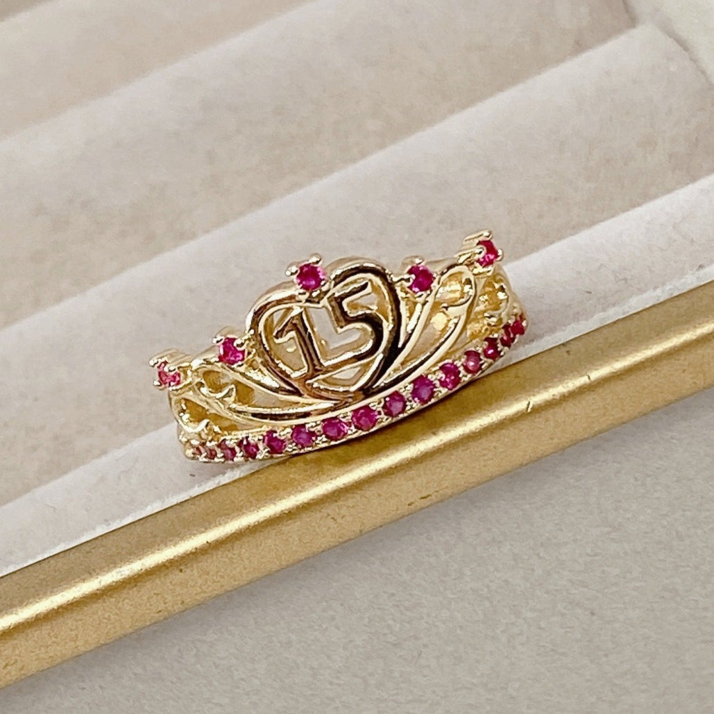 Anillo Chapa de Oro Ajustable ACO303-2