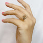 Anillo Chapa de Oro Ajustable ACO301-1