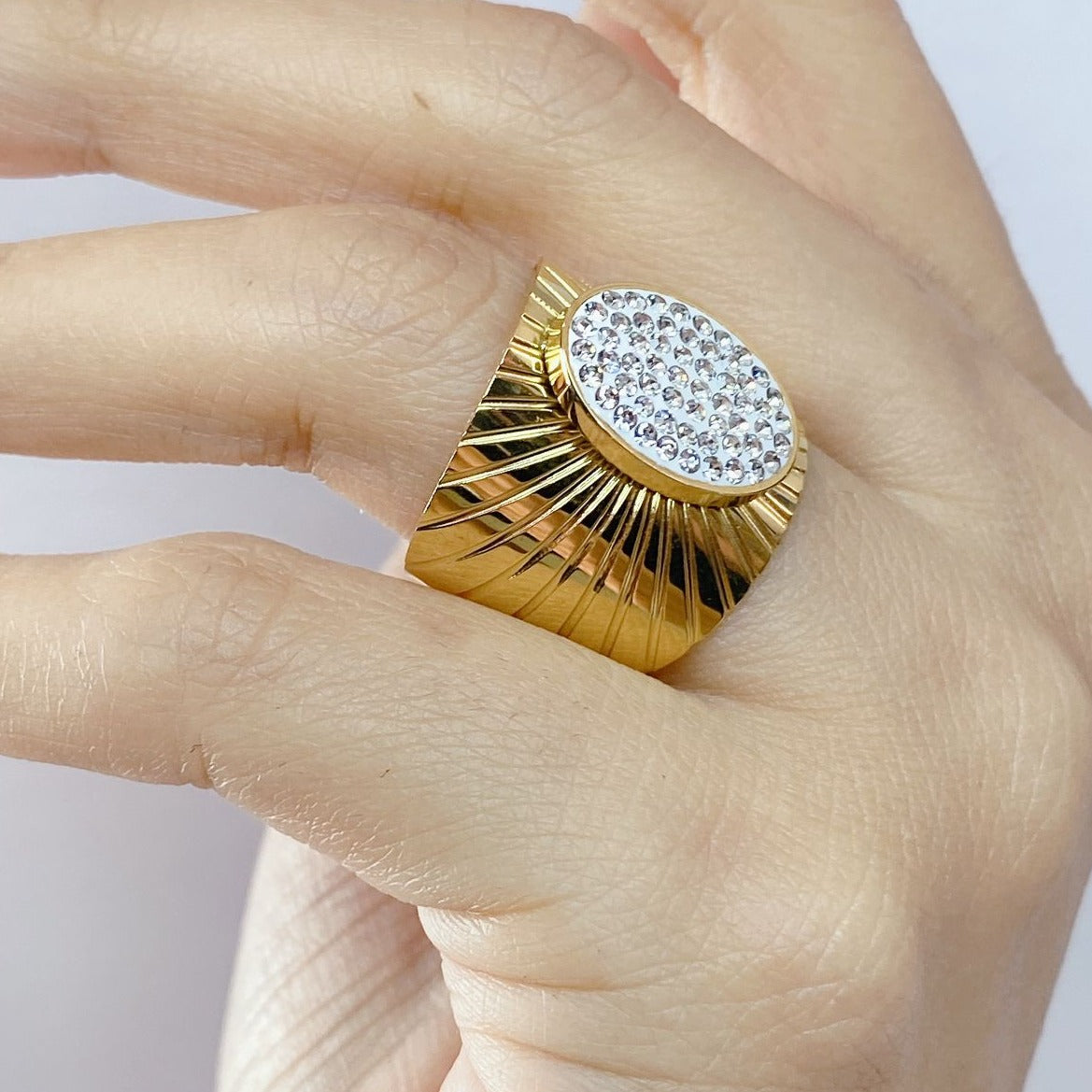Anillo de Acero Inoxidable Ajustable RAI847-1