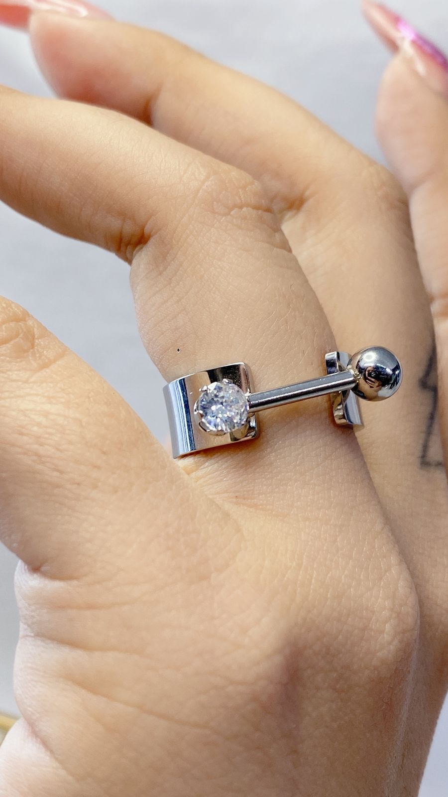 Anillo de Acero Inoxidable TALLA #8 RAI814-8