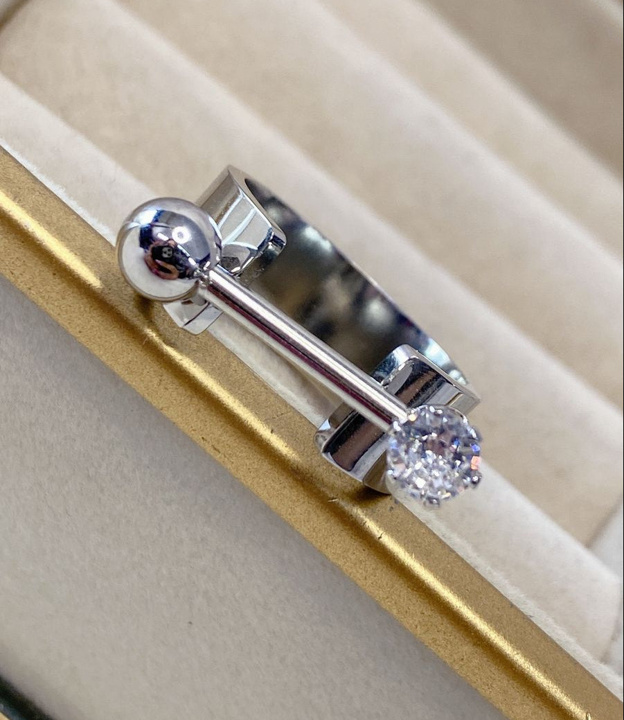Anillo de Acero Inoxidable TALLA #8 RAI814-8