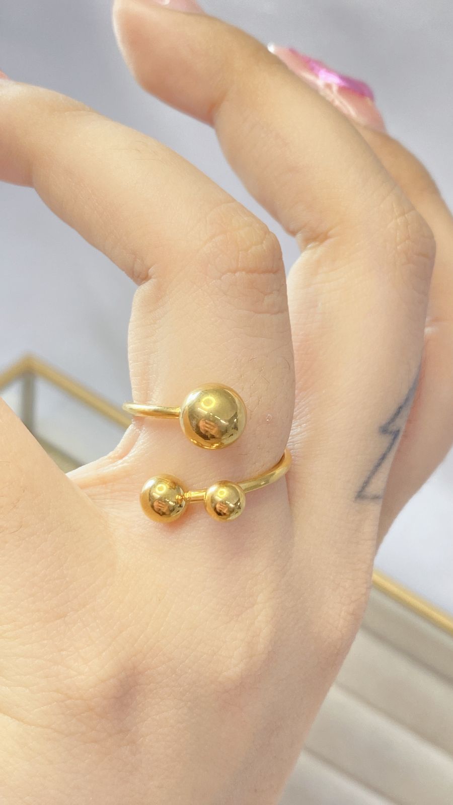 Anillo de Acero Inoxidable Ajustable RAI818-1
